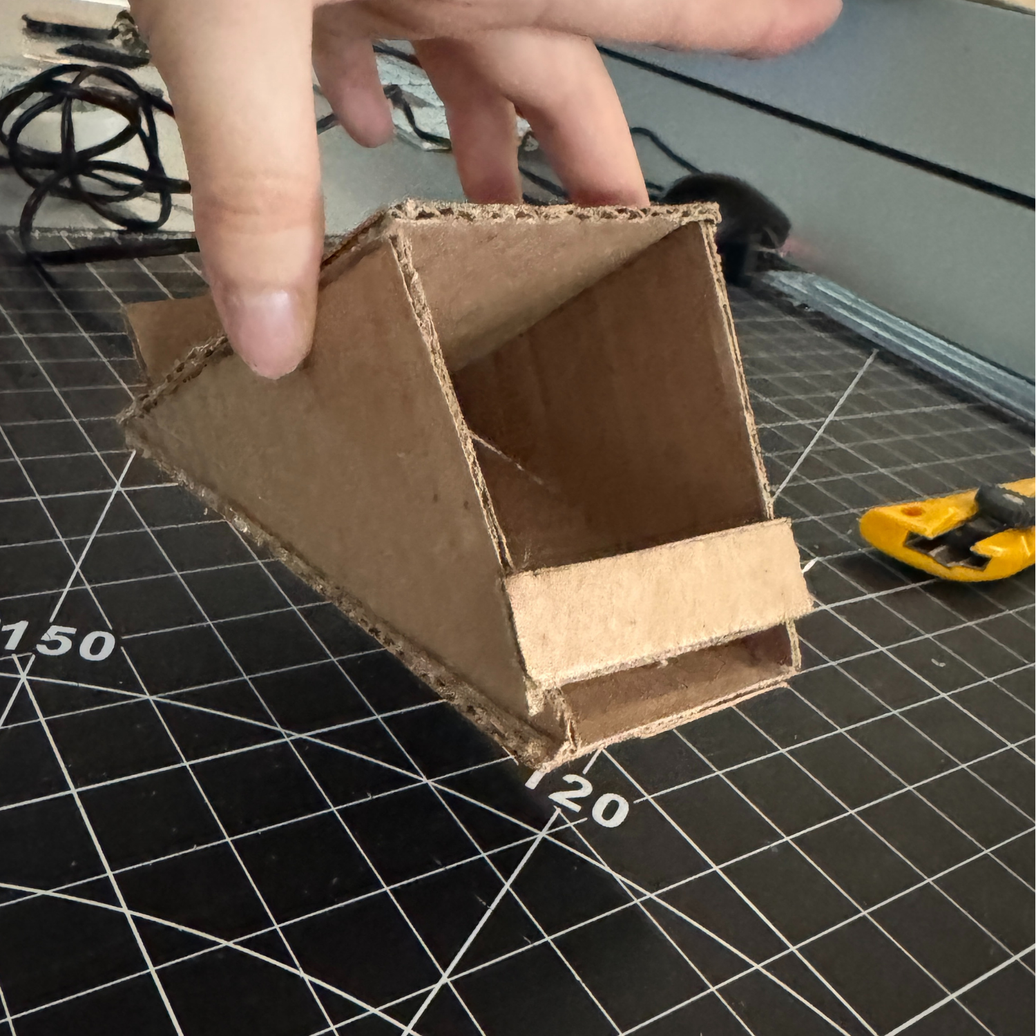 To improve the design we added a base to it to make it more sturdy.